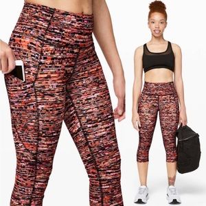 lululemon athletica Multicolor Patterned Leggings